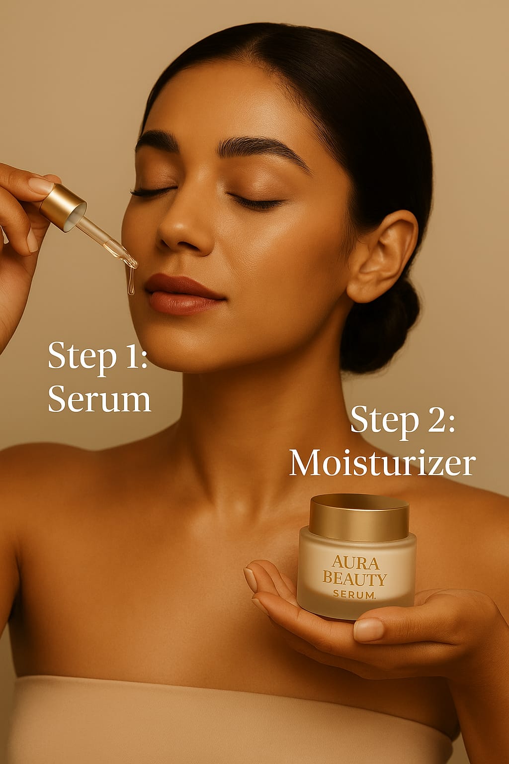 Layer Serums and Moisturizers