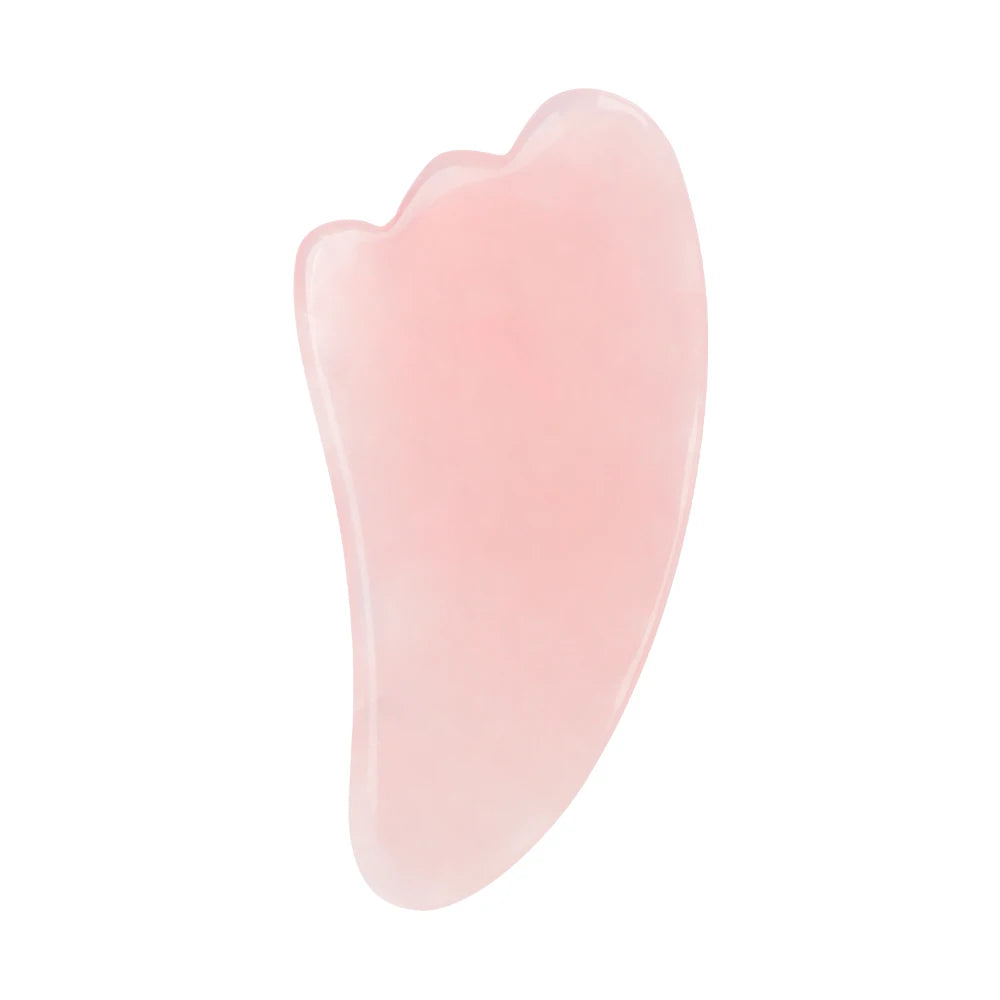 Natural Jade Gua Sha Board Original Rose Quartz Facial Massager Roller Stone Massage Face Neck Skin Lifting Care Face Mask