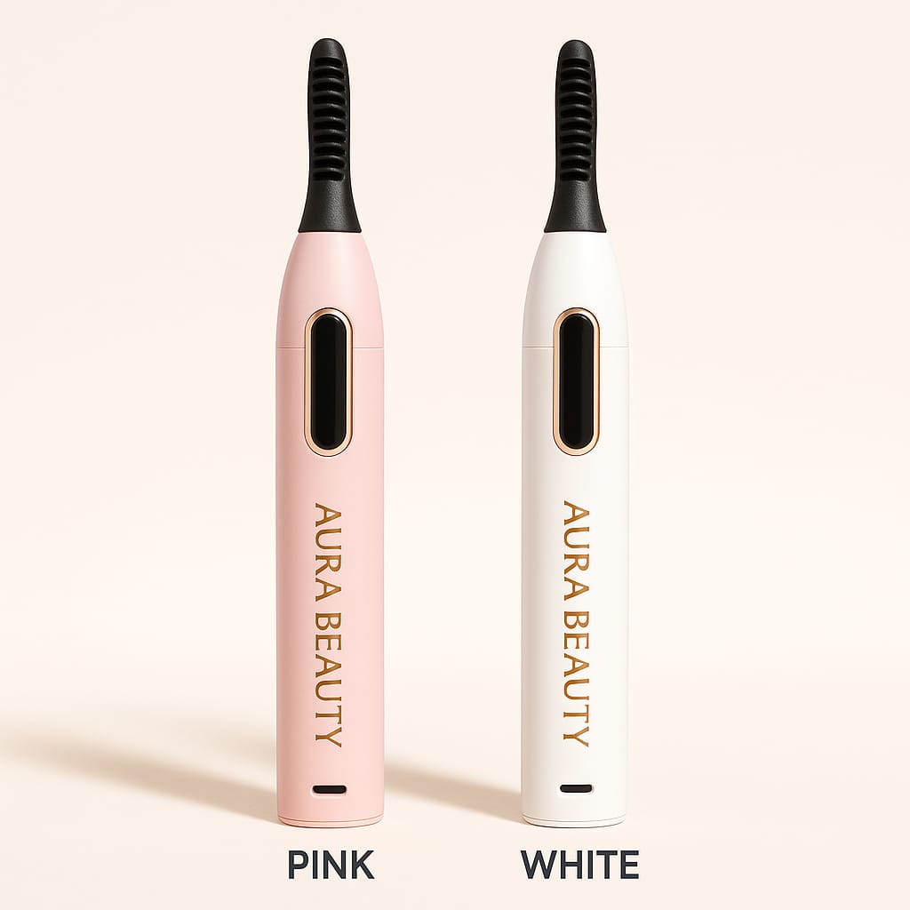 Aura Beauty Heated Eyelash Curler – Effortless Lift & Long-Lasting Curl"