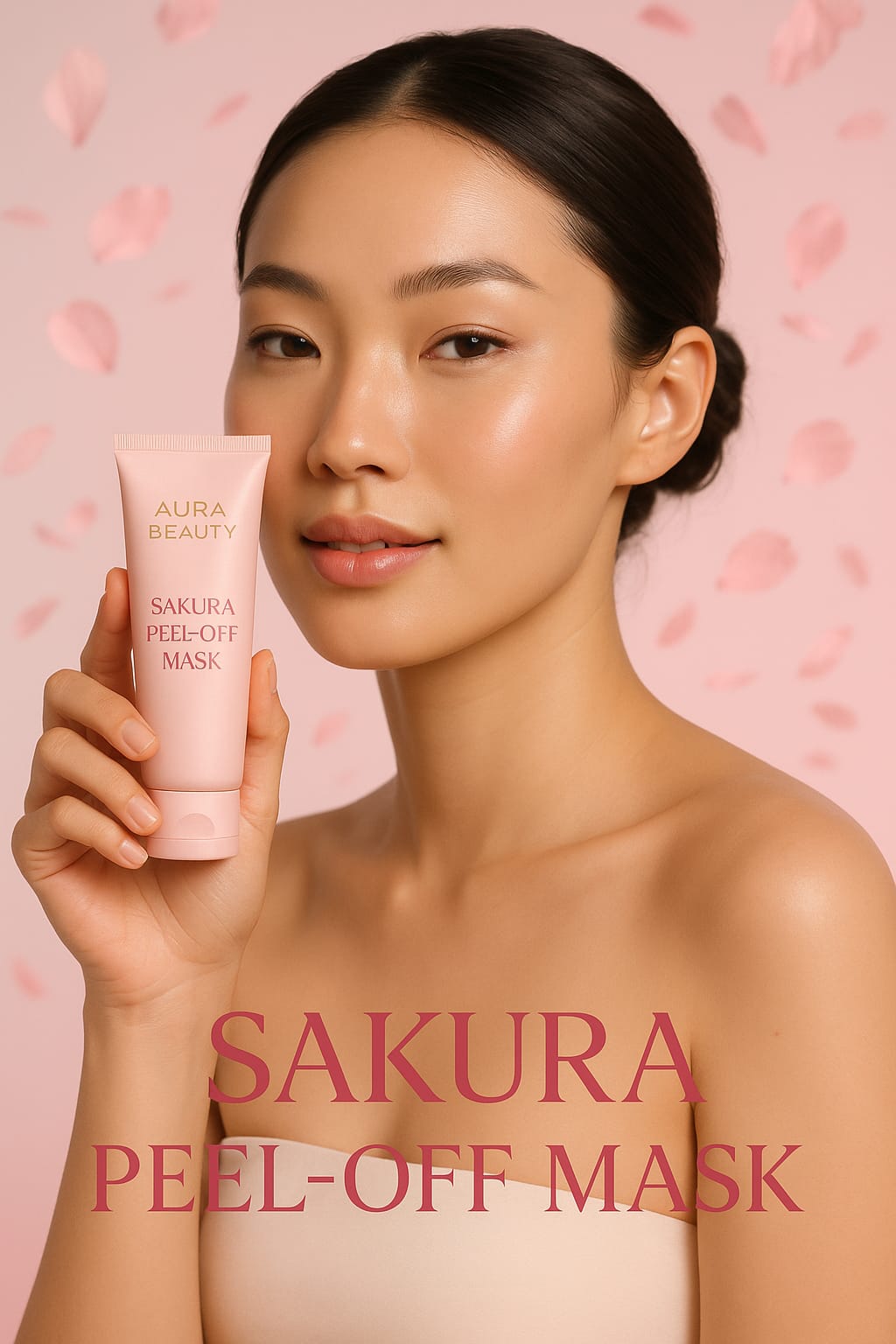 Aura Beauty 24K Gold Sakura Peeling Face Mask – Firming, Brightening & Blackhead Removal - aura beauty cosmetics