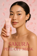 Aura Beauty 24K Gold Sakura Peeling Face Mask – Firming, Brightening & Blackhead Removal - aura beauty cosmetics