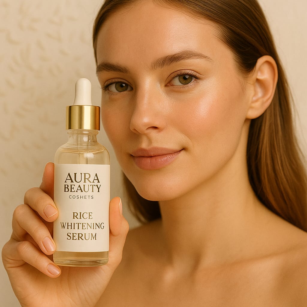 Aura Beauty Rice Whitening Serum – Anti-Aging & Moisturizing Cream - aura beauty cosmetics