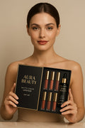 Liquid Lipstick Set: Long-Lasting & Waterproof Lip Gloss by HANDAIYAN - aura beauty cosmetics