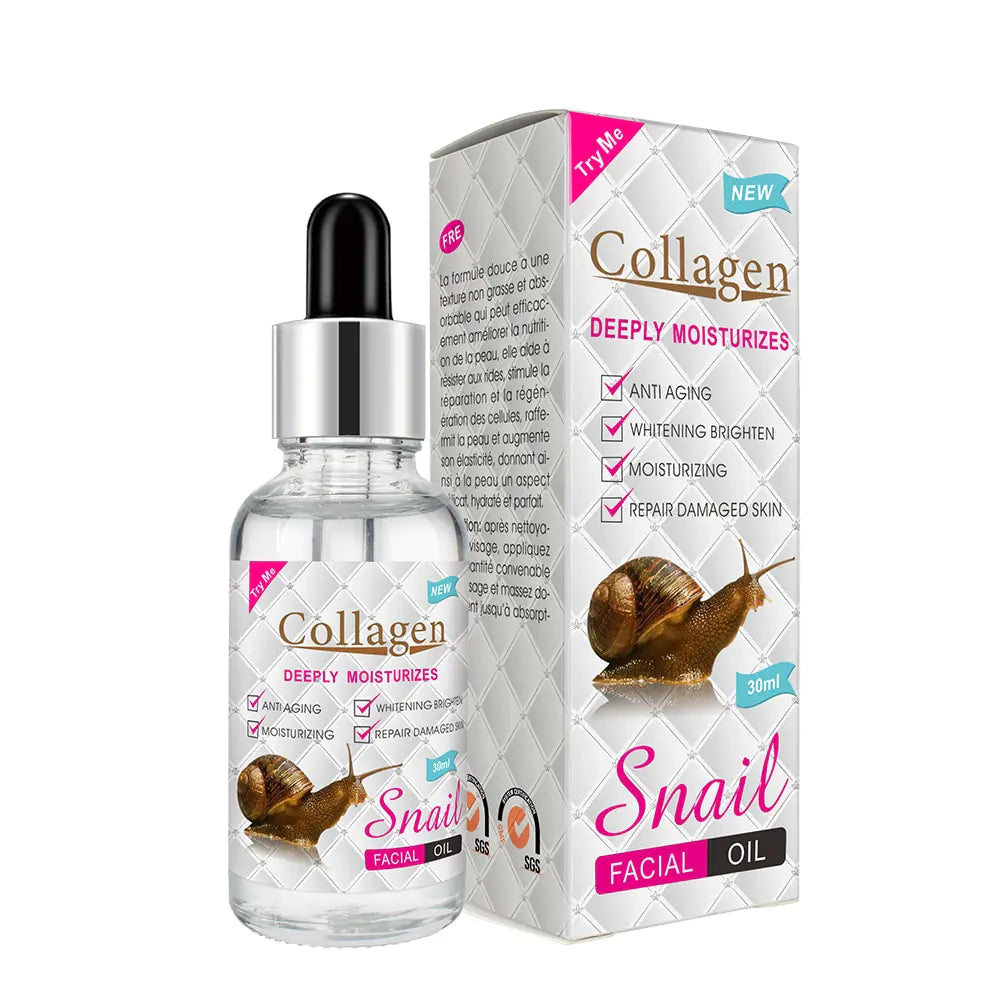 Snail Collagen Oil | Anti-Aging & Brightening Face Serum - 30ML - aura beauty cosmetics