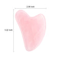 Rose Quartz Gua Sha Facial Massager - Natural Jade | Aura Beauty - aura beauty cosmetics