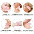Rose Quartz Gua Sha Facial Massager - Natural Jade | Aura Beauty - aura beauty cosmetics