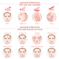 Rose Quartz Gua Sha Facial Massager - Natural Jade | Aura Beauty - aura beauty cosmetics