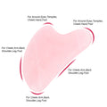 Rose Quartz Gua Sha Facial Massager - Natural Jade | Aura Beauty - aura beauty cosmetics