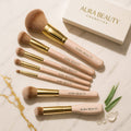 Makeup Brush Set: 15-Pc Pro Kit for Flawless Application | Aura Beauty - aura beauty cosmetics