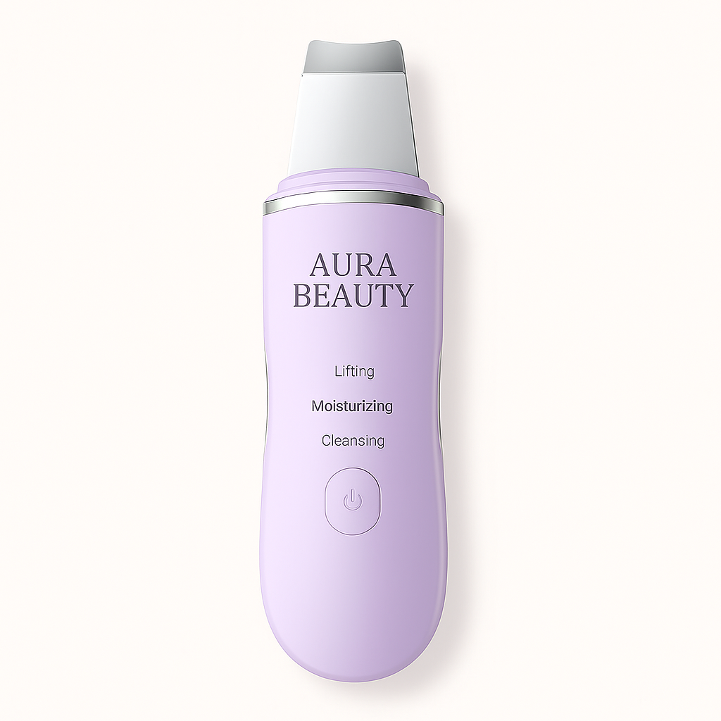 Aura Beauty Ultrasonic Skin Scrubber | Deep Cleanse & Exfoliate - aura beauty cosmetics