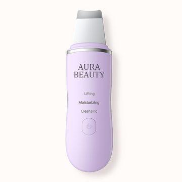 Aura Beauty Ultrasonic Skin Scrubber | Deep Cleanse & Exfoliate - aura beauty cosmetics
