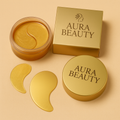 24K Gold Collagen Eye Mask – Dark Circles, Puffiness & Fine Lines - aura beauty cosmetics