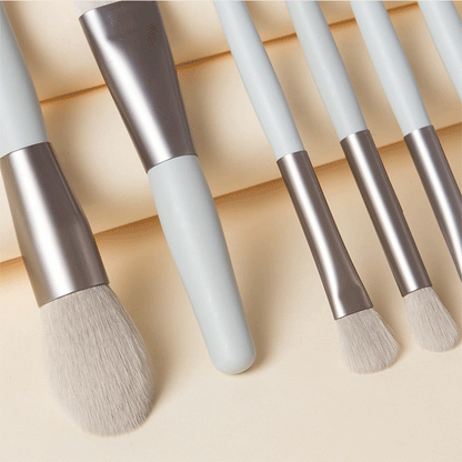 8pcs Travel Women Unicorn Makeup Brushes Set Portable Soft Concealer Beauty Foundation Eye Shadow Tool Eyelash Brush With Bag