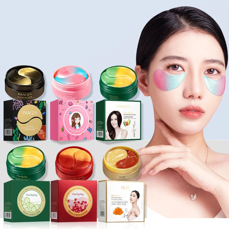 Caviar Gold Eye Mask (60pc) - Anti-Dark Circles & Firming - Aura Beauty - aura beauty cosmetics