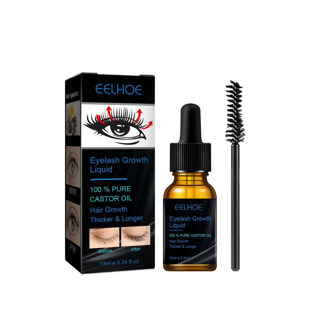 Seven Days Eyelash Serum | Longer, Thicker Brows & Eyelashes - aura beauty cosmetics