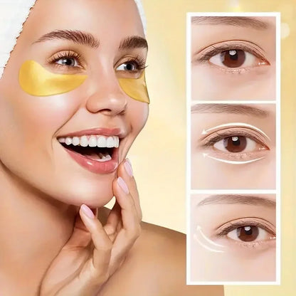 ✨ 24K Gold Collagen Eye Mask – Anti-Dark Circles, Anti-Wrinkle, Hydrating Patches