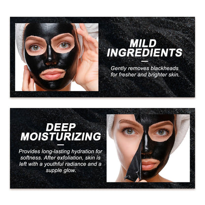 EELHOE Bamboo Charcoal Facial Mask Deep Cleansing Blackhead Remover Mask Peel Face Pore Cleaning Solution Facail Skin Care Mask