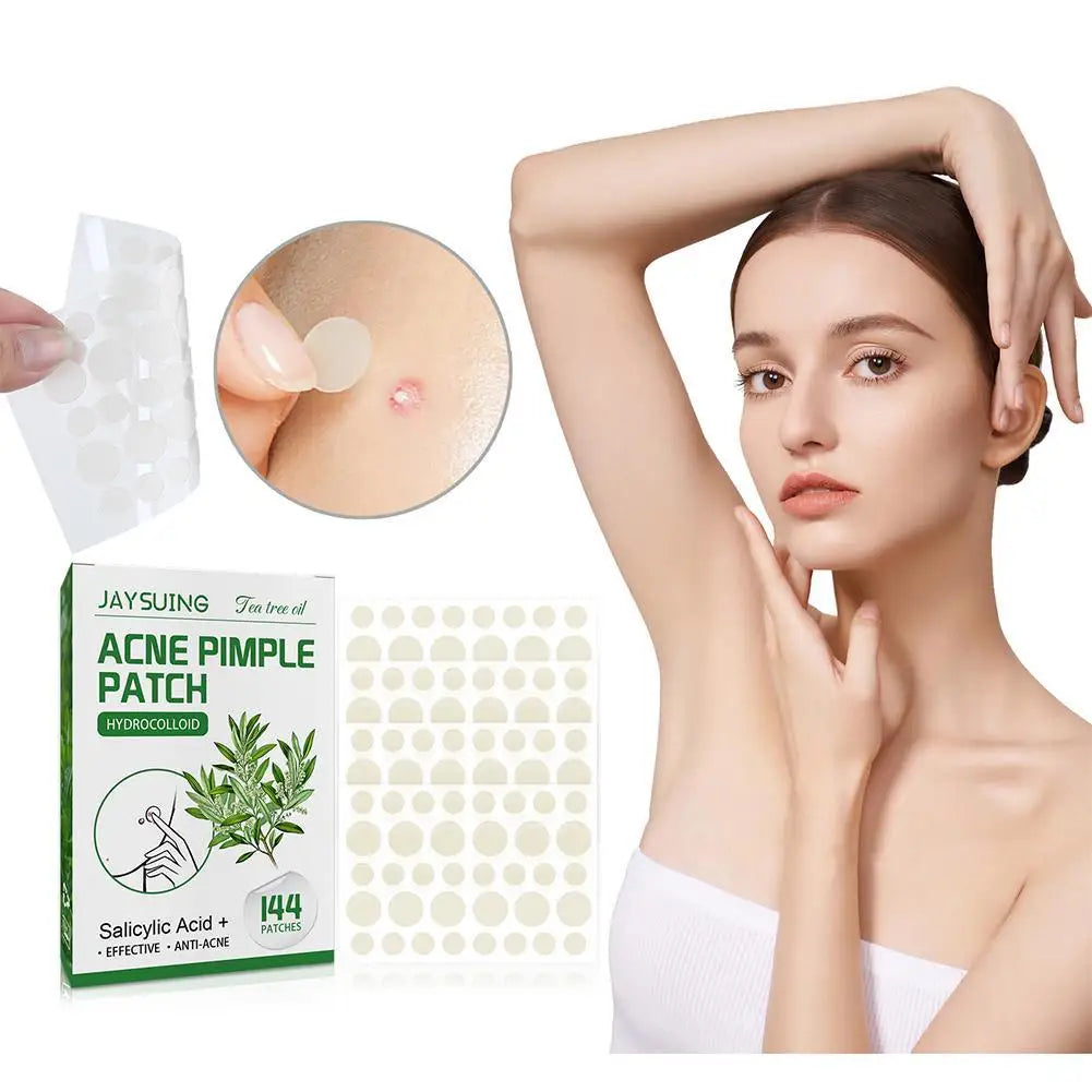 Tea Tree Oil Acne Pimple Patches Translucent Matte Hydrocolloid Salicylic Acid Tea Tree Oil For Inflamed Acne Improve Whiteheads