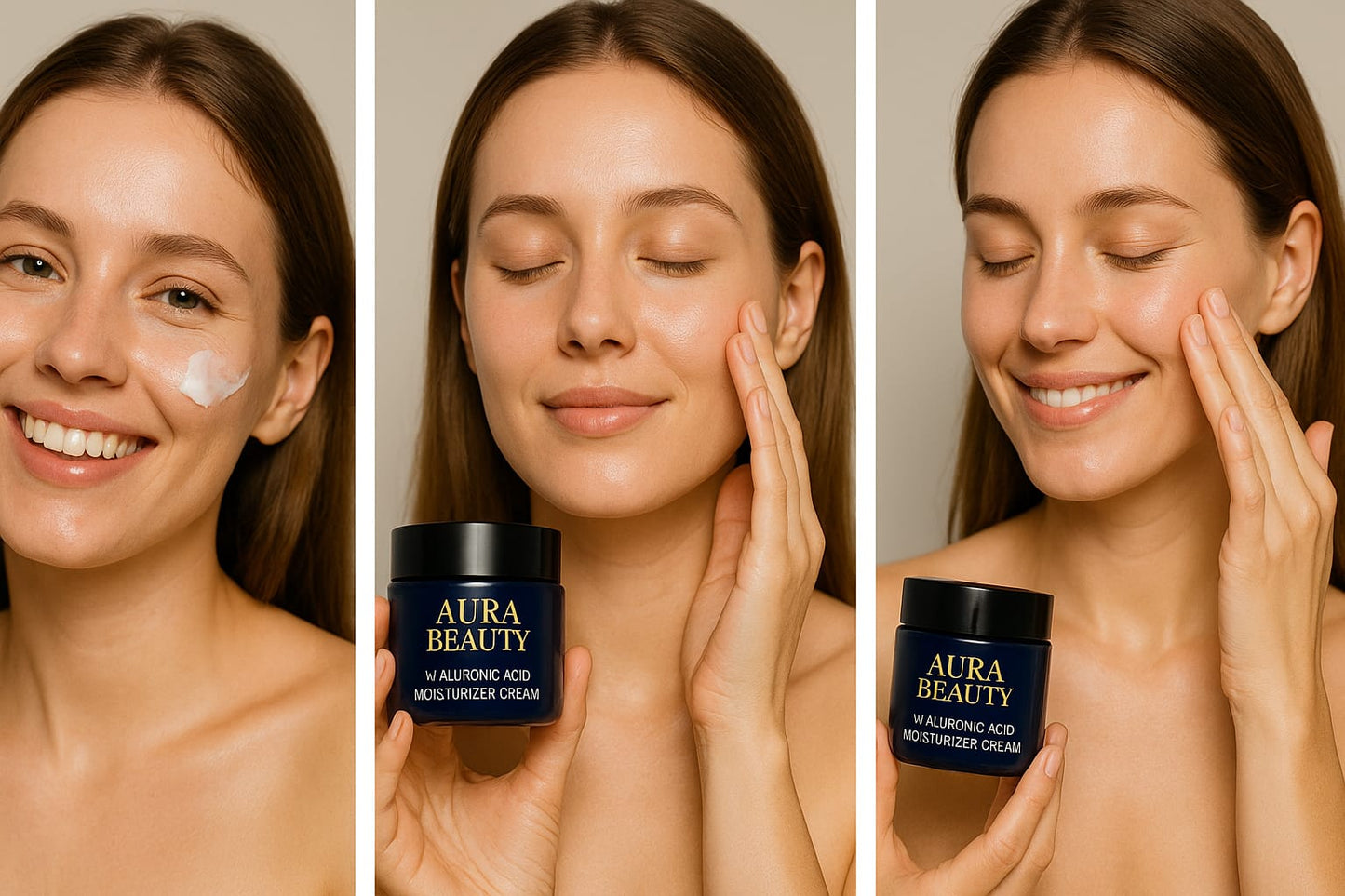 Aura Beauty Hyaluronic Acid Moisturizer Cream – Deep Hydration & Anti-Aging Formula