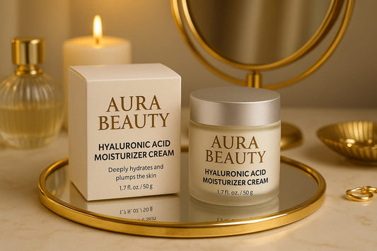 Aura Beauty Hyaluronic Acid Moisturizer Cream – Deep Hydration & Anti-Aging Formula
