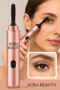 Aura Beauty Heated Eyelash Curler: Effortless Lift & Lasting Curl - aura beauty cosmetics