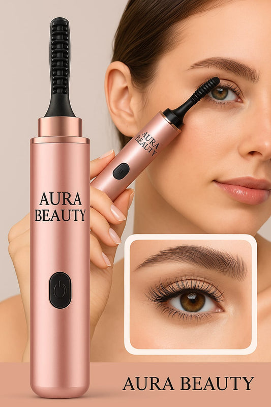 Aura Beauty Heated Eyelash Curler – Effortless Lift & Long-Lasting Curl"