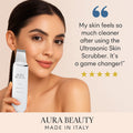 Aura Beauty Ultrasonic Skin Scrubber | Deep Cleanse & Exfoliate - aura beauty cosmetics