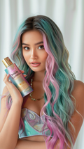 Mermaid Hair Coloring Shampoo - Vibrant Hair Dye | Aura Beauty - aura beauty cosmetics