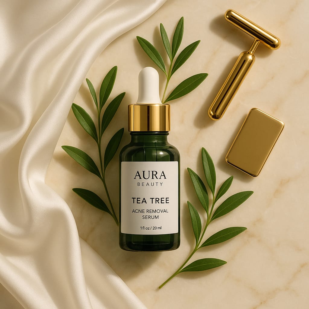 Tea Tree Acne Removal Serum: Anti-Acne & Pore Minimizer – Aura Beauty