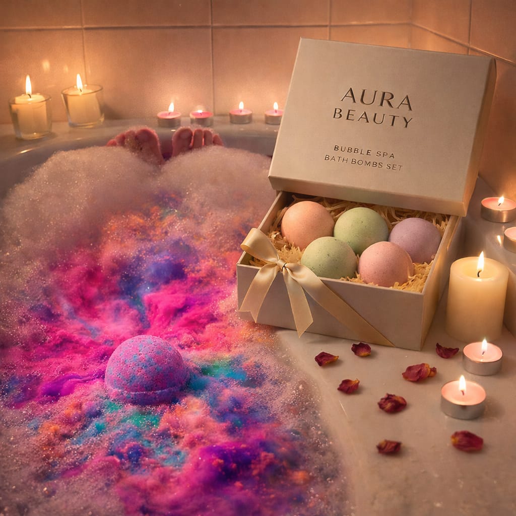 Bubble Spa™ Bath Bomb Gift Set — 12 Aromatherapy Bombs for Relaxation & Self‑Care