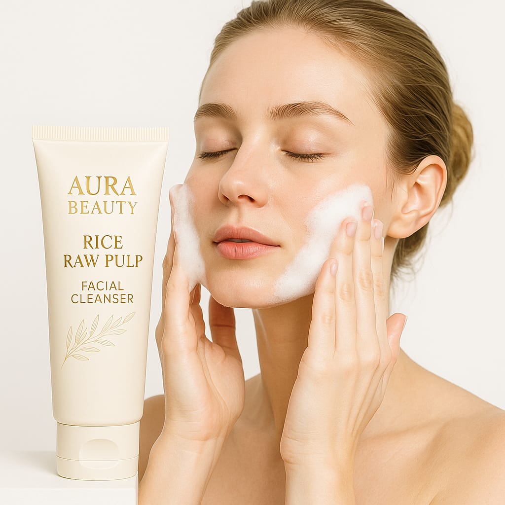 Rice Raw Pulp Facial Cleanser – Brightening Korean Face Wash | Aura Beauty