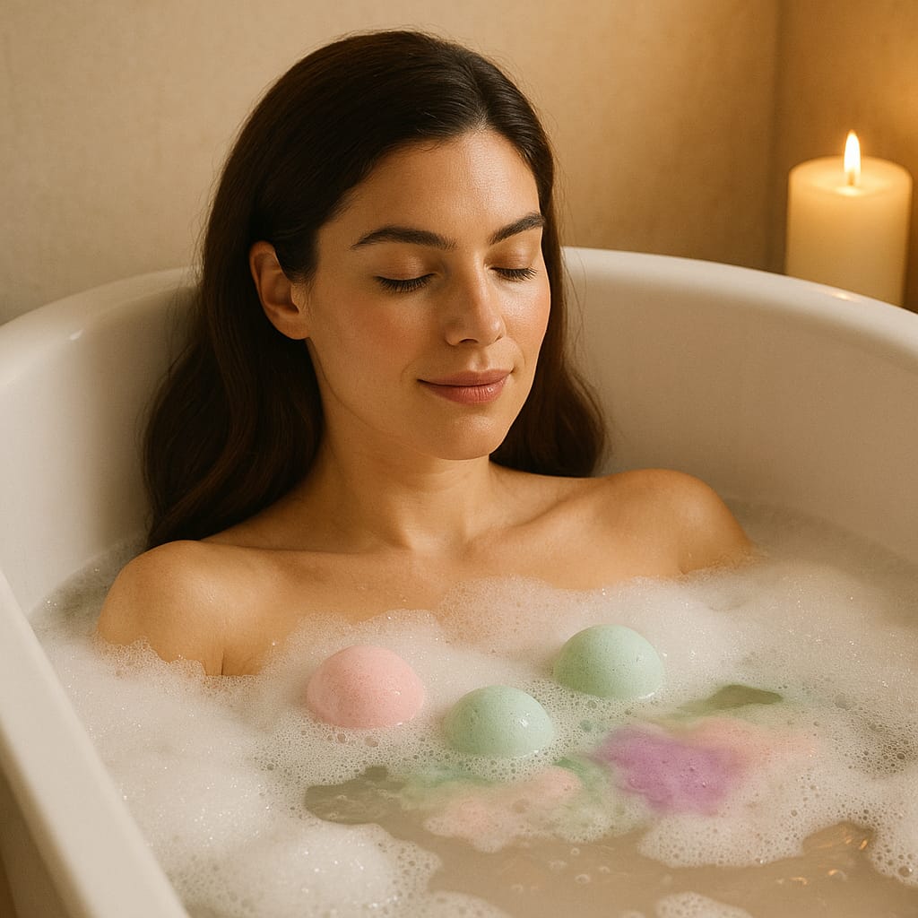Bubble Spa Bath Bombs Set – Relaxing Aromatherapy & Fun Bubbles | Aura Beauty