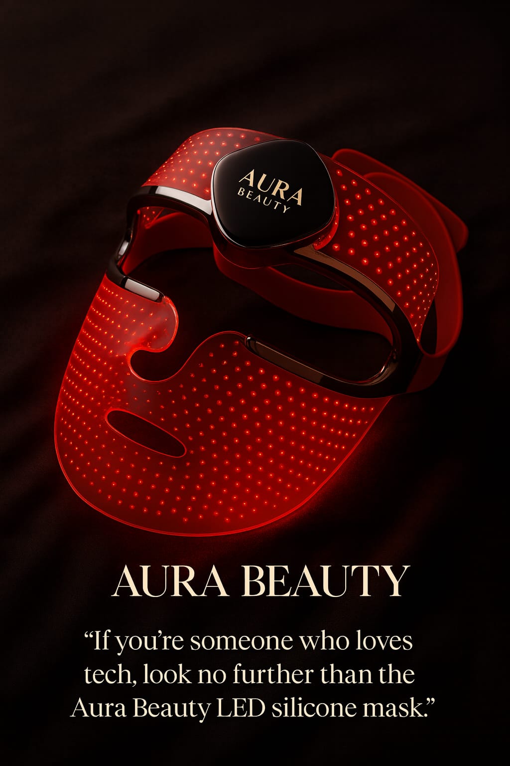 AuraGlow red LED light therapy mask