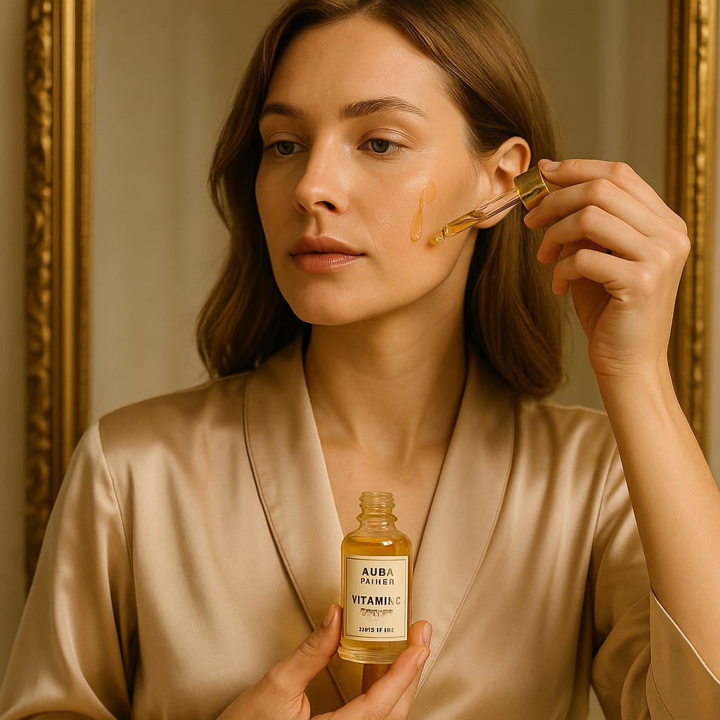 Vitamin C Serum with Hyaluronic Acid – Brightening, Anti-Aging & Hydrating Radiance | Aura Beauty