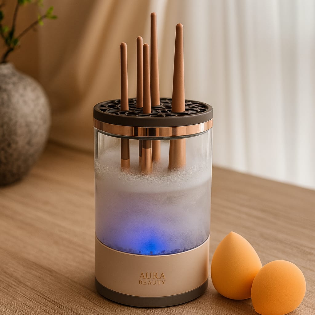 Electric Makeup Brush Cleaner – Fast Drying, Rechargeable & Pro Hygiene Tool