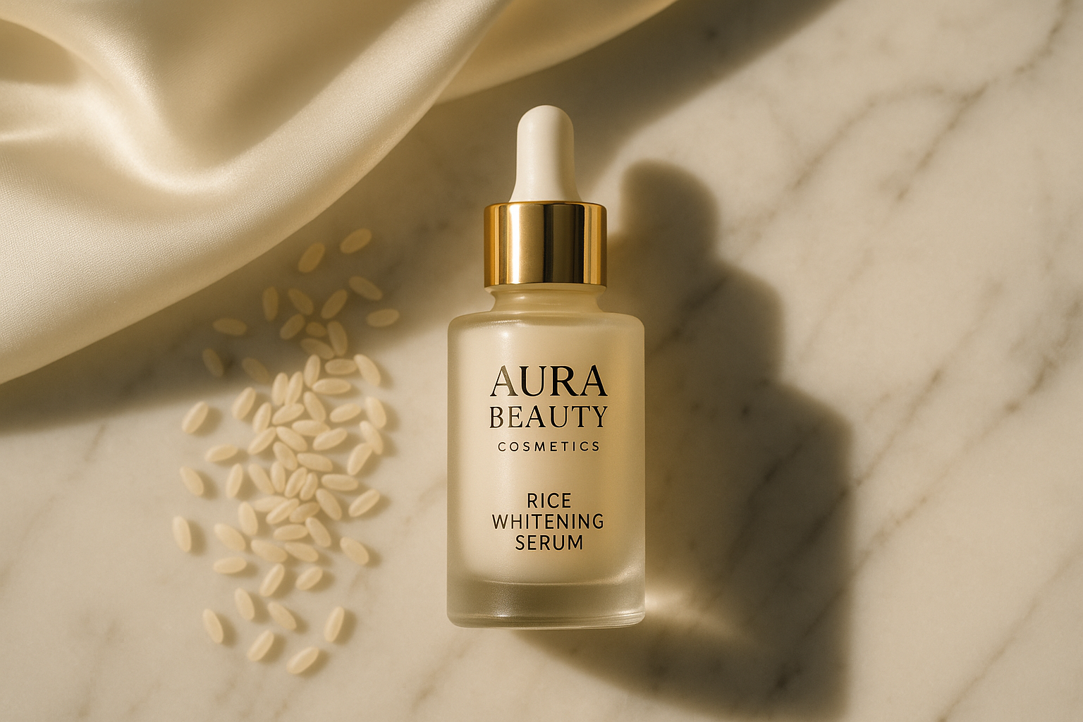 Aura Beauty Rice Whitening Serum – Anti-Aging & Moisturizing Cream - aura beauty cosmetics