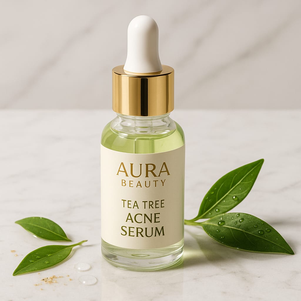 Pure Tea Tree Essential Oils - Acne Treatment & Blemish Serum