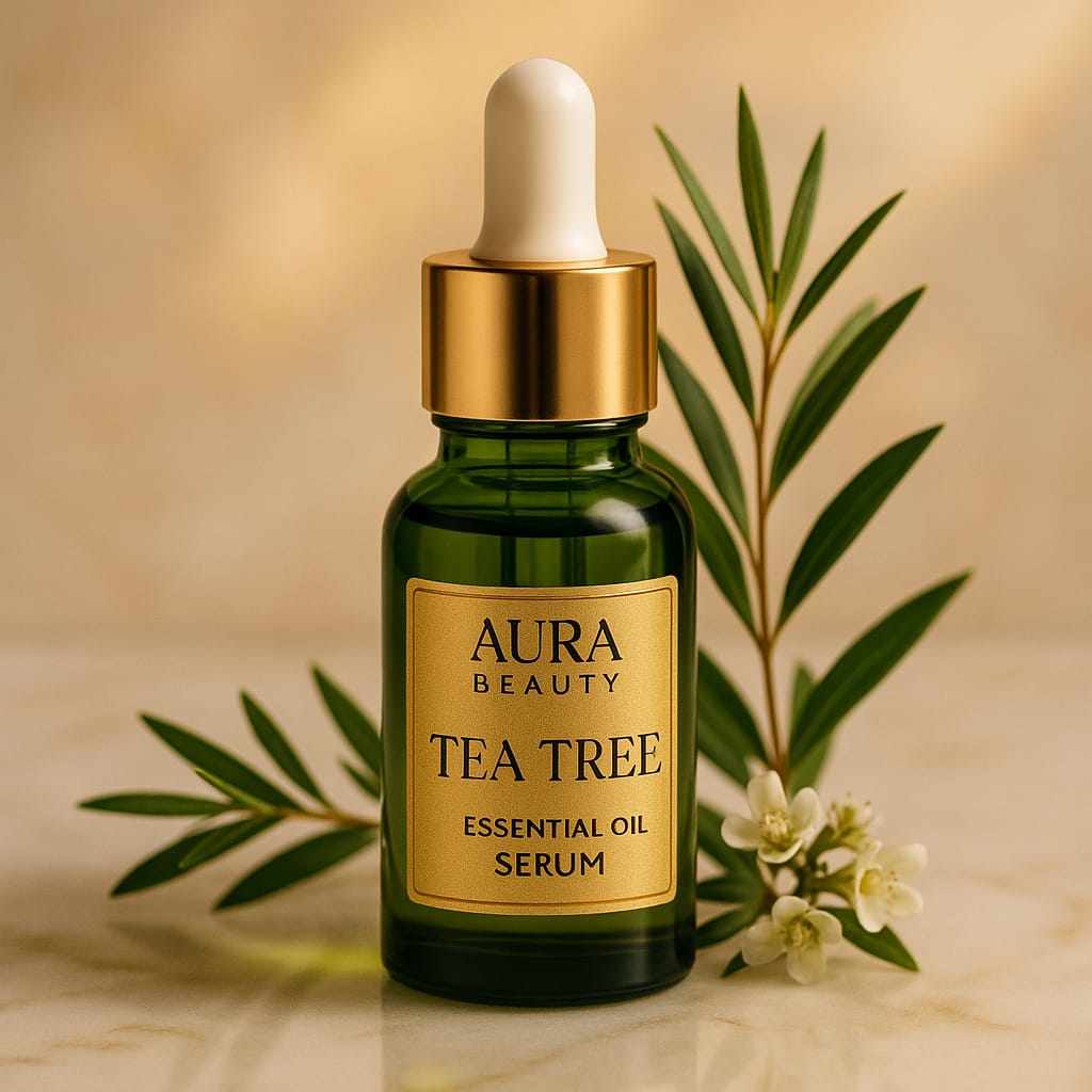 Pure Tea Tree Essential Oils - Acne Treatment & Blemish Serum