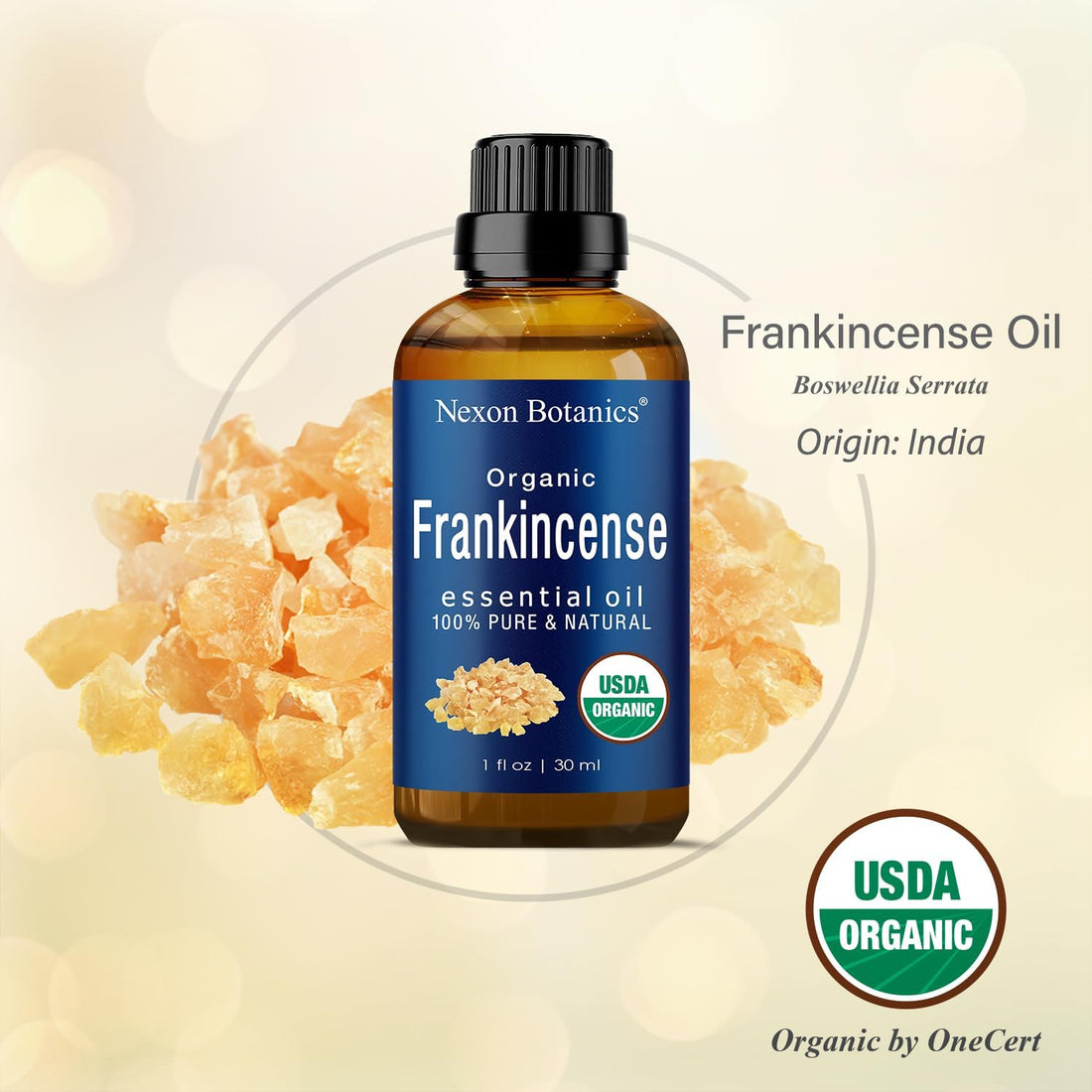 Pure Frankincense Essential Oil for Aromatherapy & Skin - 30ml - aura beauty cosmetics