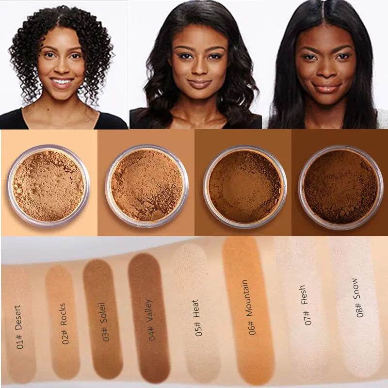 Oil-Control Loose Powder for Dark Skin Tones | Aura Beauty - aura beauty cosmetics