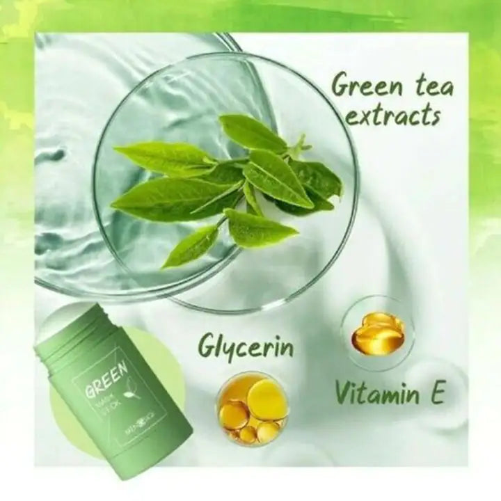 Green Tea Cleansing Mask Stick - Pore Cleanse | Aura Beauty - aura beauty cosmetics
