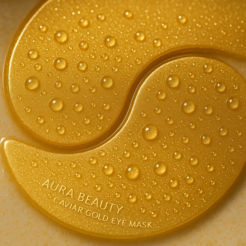 Caviar Gold Eye Mask (60pcs): Anti-Dark Circles & Firming – Aura Beauty