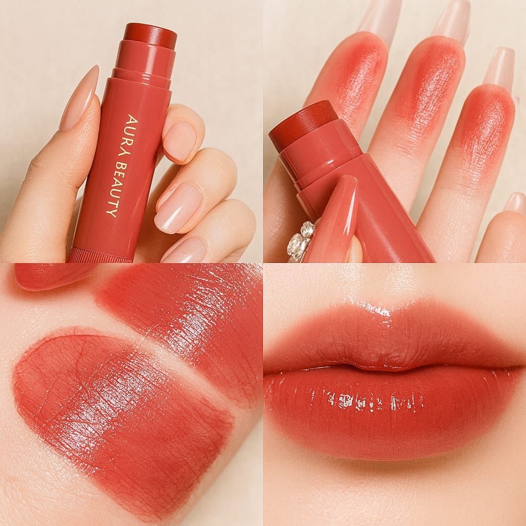 Korean Lip Balm Trio – Hydrating, Tinted & Nourishing Lip Care by Aura Beauty