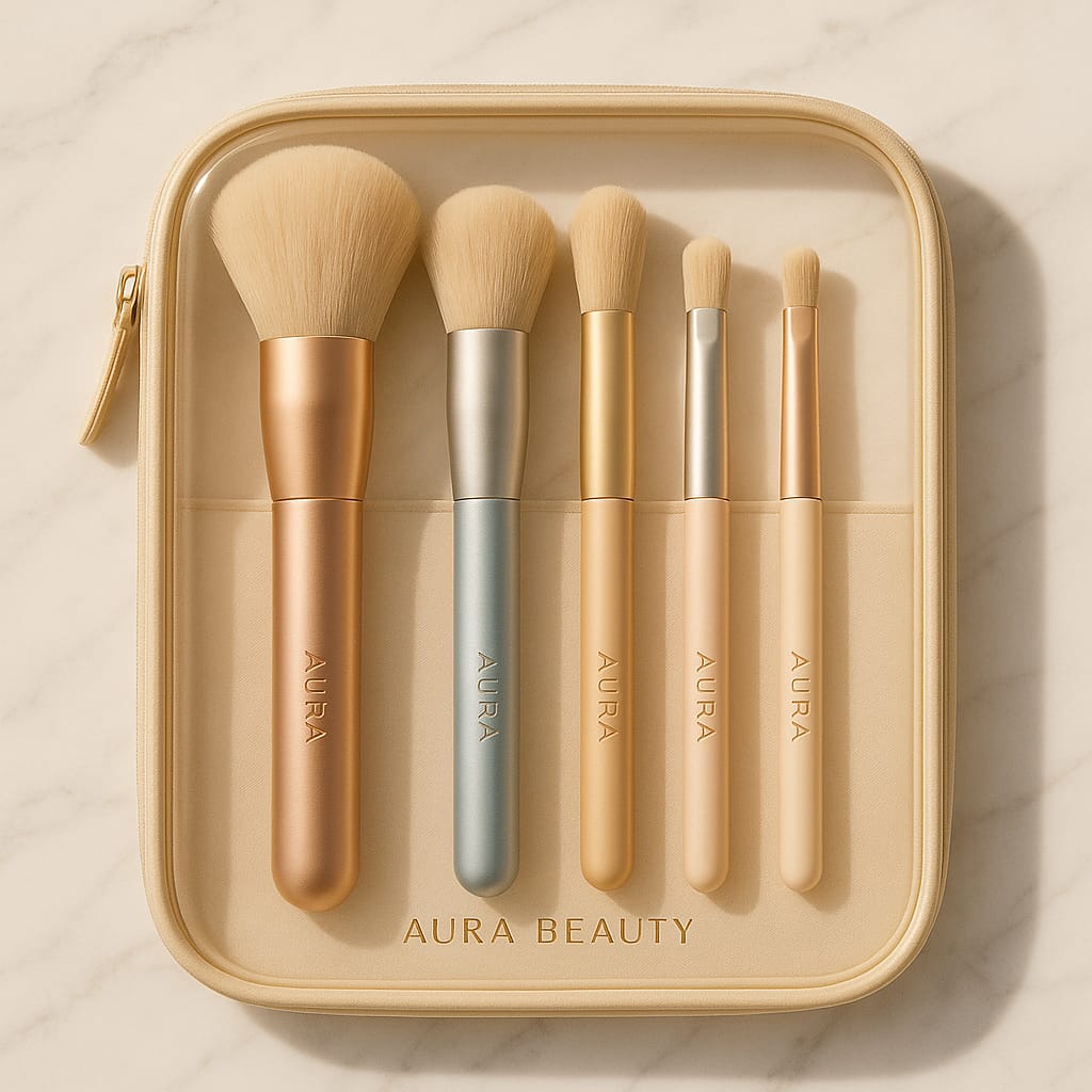 Unicorn Makeup Brushes Set: Soft Concealer & Eye Shadow Tools - Aura - aura beauty cosmetics