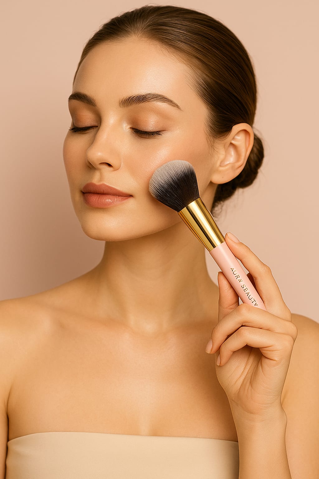 5pcs Makeup Brush Set: Pro Beauty Tools for Flawless Korean Makeup - aura beauty cosmetics