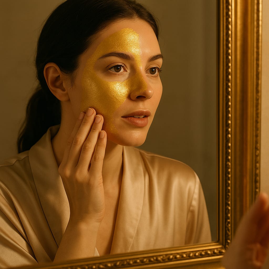Aura Beauty 24K Gold Sakura Peeling Face Mask – Firming, Brightening & Blackhead Removal