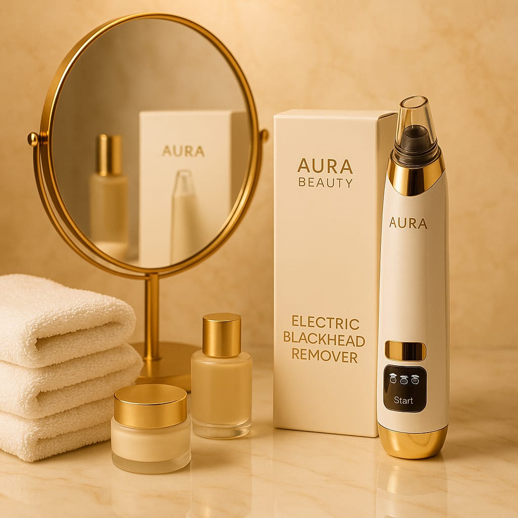 Blackhead Remover Tool | Deep Pore Cleansing & Hot Compress Extraction Device – Aura Beauty