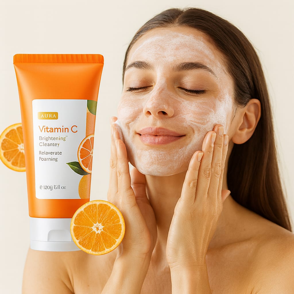Vitamin C Facial Cleanser – Brightening & Rejuvenating Skin Care by Aura Beauty