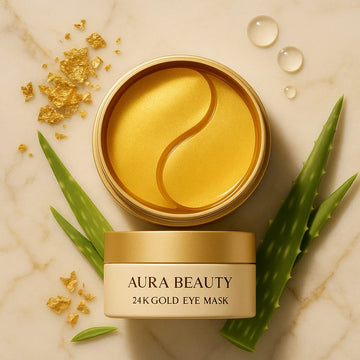 24K Gold Collagen Eye Mask – Dark Circles, Puffiness & Fine Lines - aura beauty cosmetics